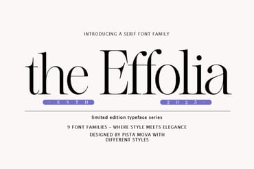 The Effolia | 9-Weight Classy Family