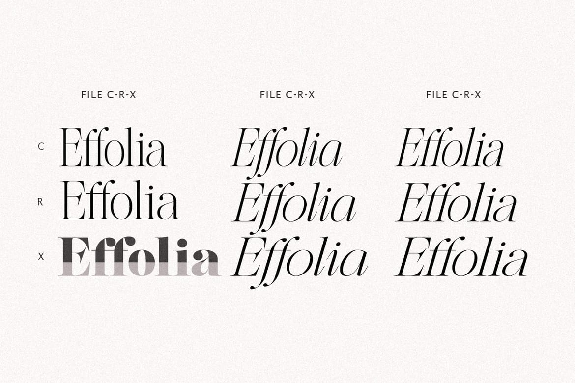 The Effolia | 9-Weight Classy Family