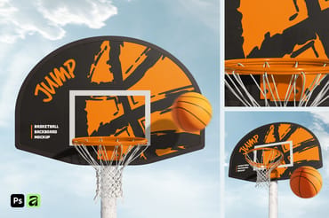 Outdoor Basketball Hoop Mockup