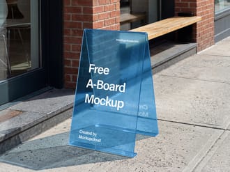 Free A-Board Mockup