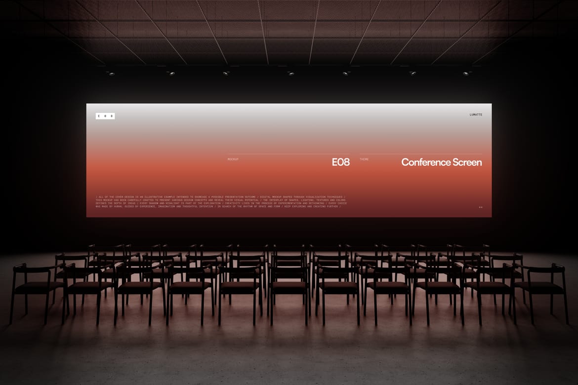 Conference Screen Mockup E08
