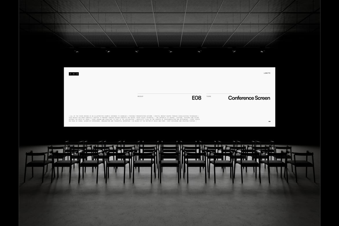 Conference Screen Mockup E08