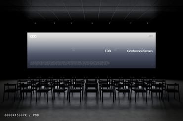 Conference Screen Mockup E08