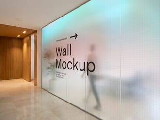Glass Wall Mockup / Mark Series 01
