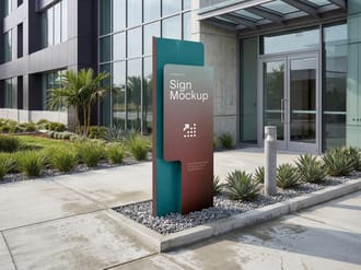 Navigation Sign Mockup / Mark Series 05