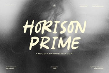 Horison Prime Handwritten Font