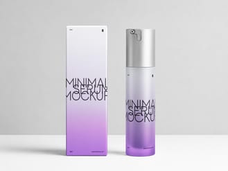 Minimal Serum Cosmetic Mockup