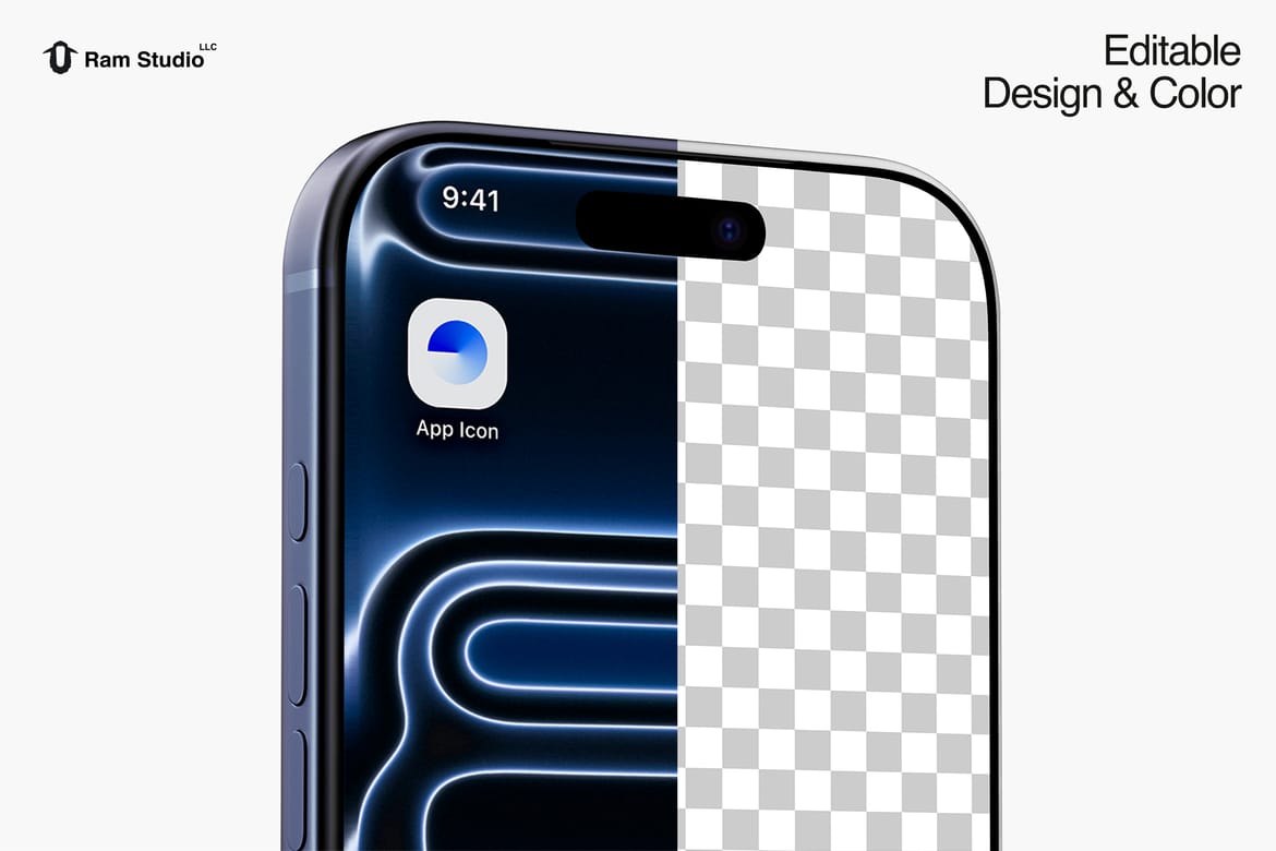 Close-up iPhone 17 Pro Max Mockup
