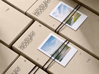 Luxury Box Packaging Mockup