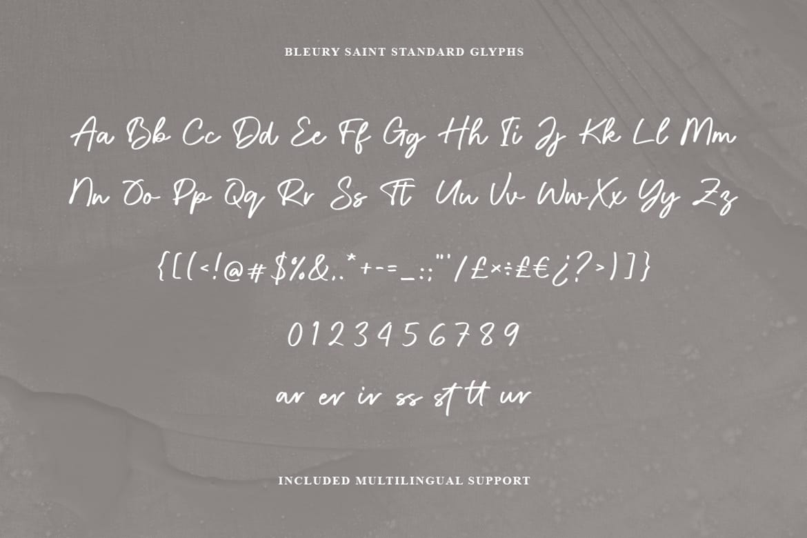 Bleury Saint  Modern Script Font