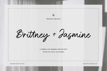 Brittney and Jasmine Brush Font