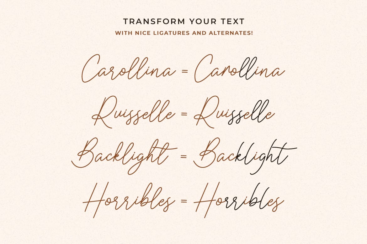 Caramella Modern Script Font