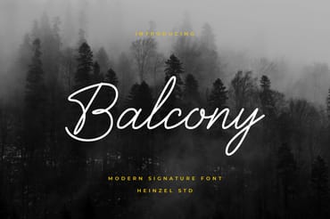 Balcony Modern Signature Font