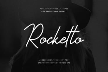 Rocketto Modern Signature Script Font