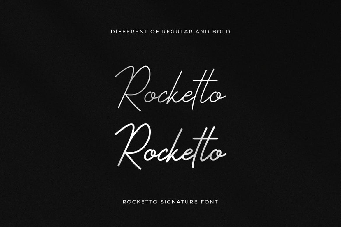 Rocketto Modern Signature Script Font