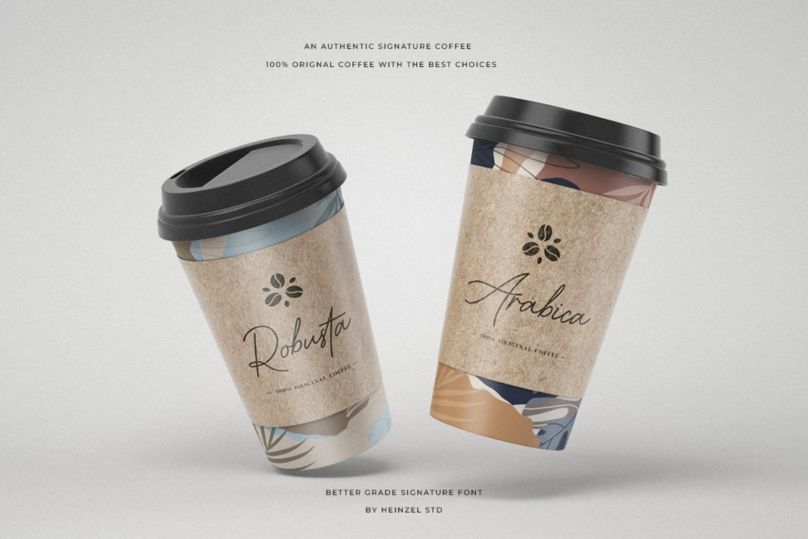 Better Grade Modern Signature Font