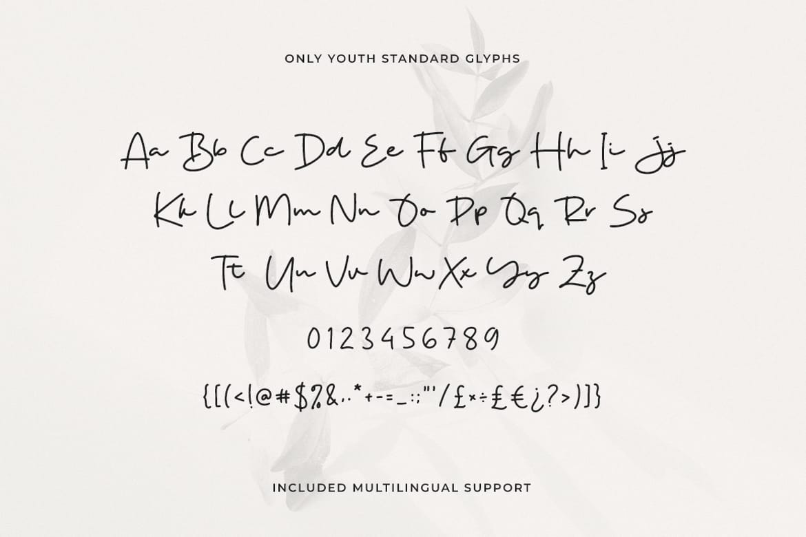 Only Youth Signature Handwritten Font