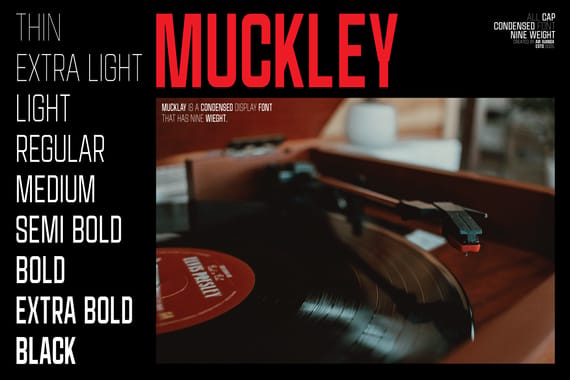 Muckley A Condensed Display font