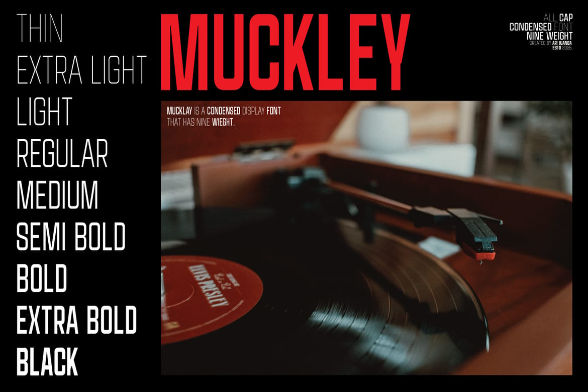 Muckley A Condensed Display font