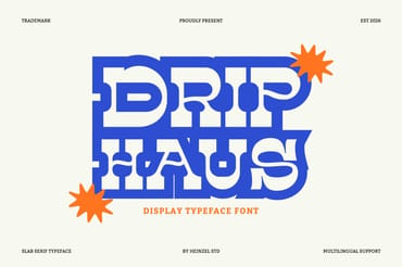 Drip Haus Slab Serif Font
