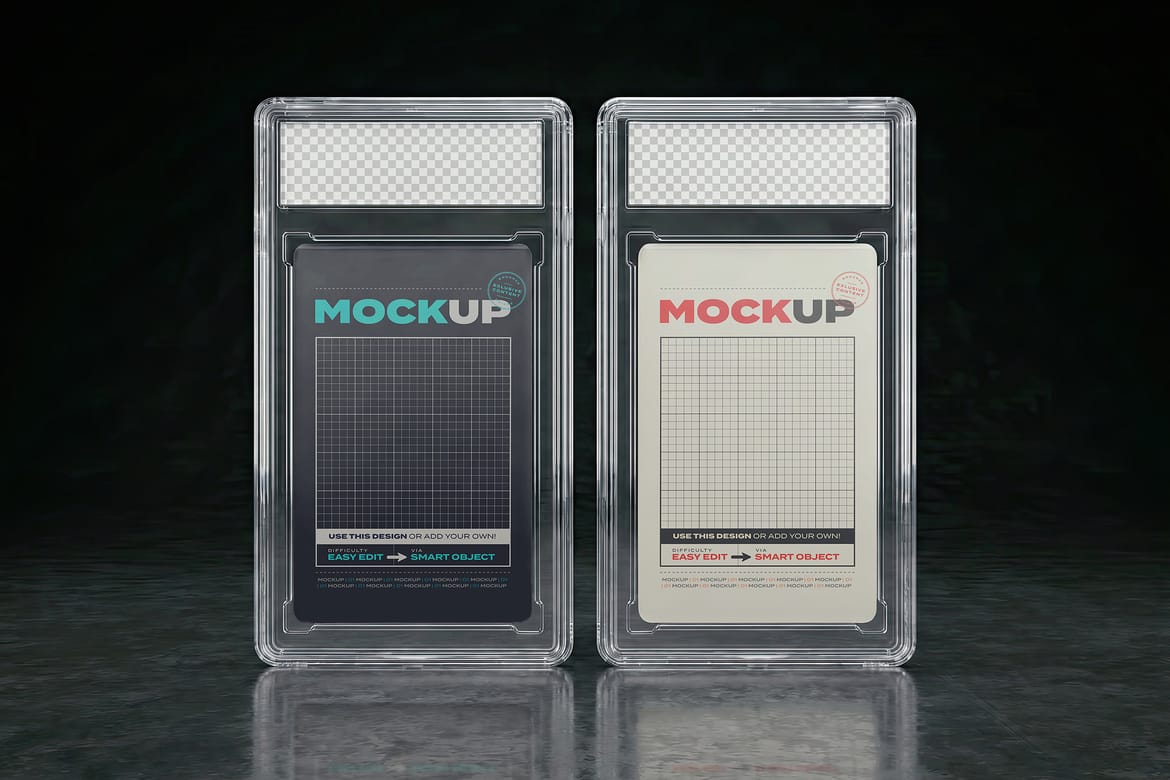 Trading Card Case Mockups