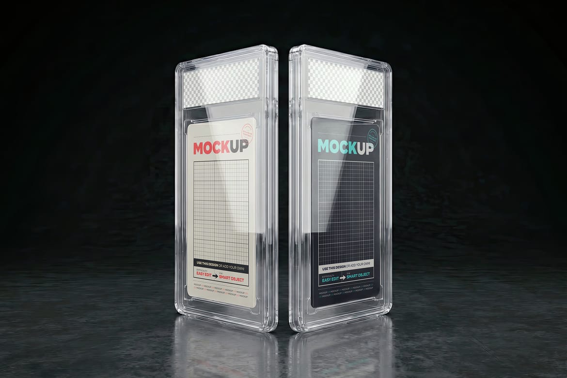 Trading Card Case Mockups