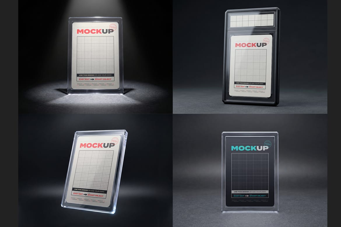 Trading Card Case Mockups