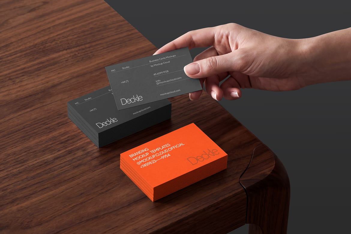 Business Cards Mockup / Deckle Series
