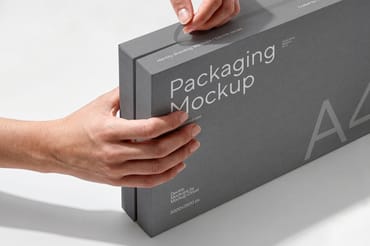 Packaging Box Mockup / Deckle Series 01