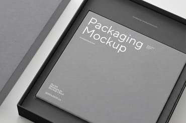 Packaging Box Mockup / Deckle Series 02