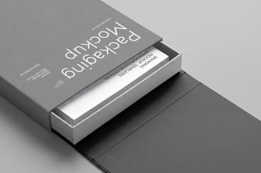 Packaging Box Mockup / Deckle Series 05