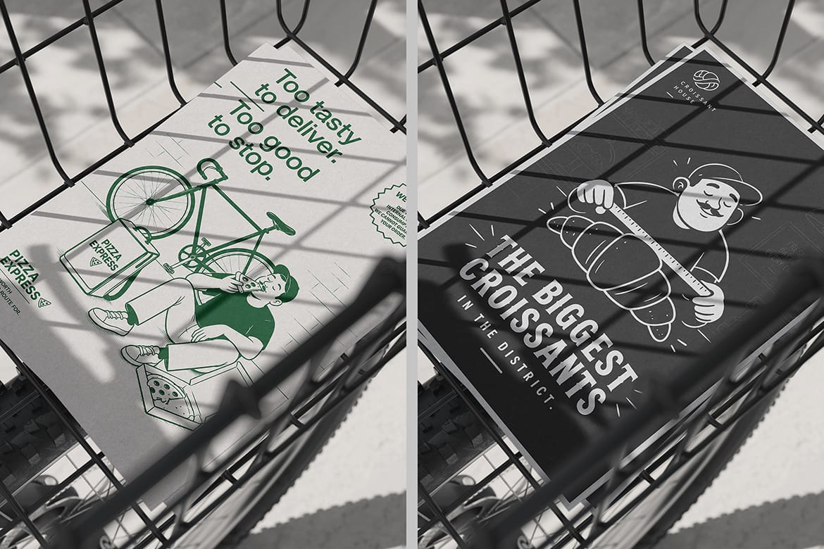 Bicycle Basket Flyer Mockup