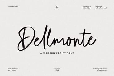 Dellmonte Casual Script Font