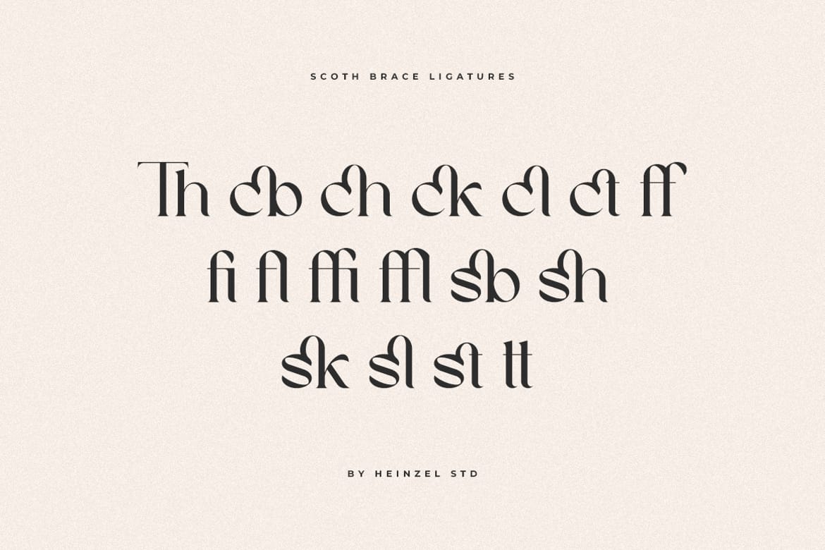 Scoth Brace Modern Ligature Font