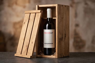 Elegant Wine Label Mockups Collection