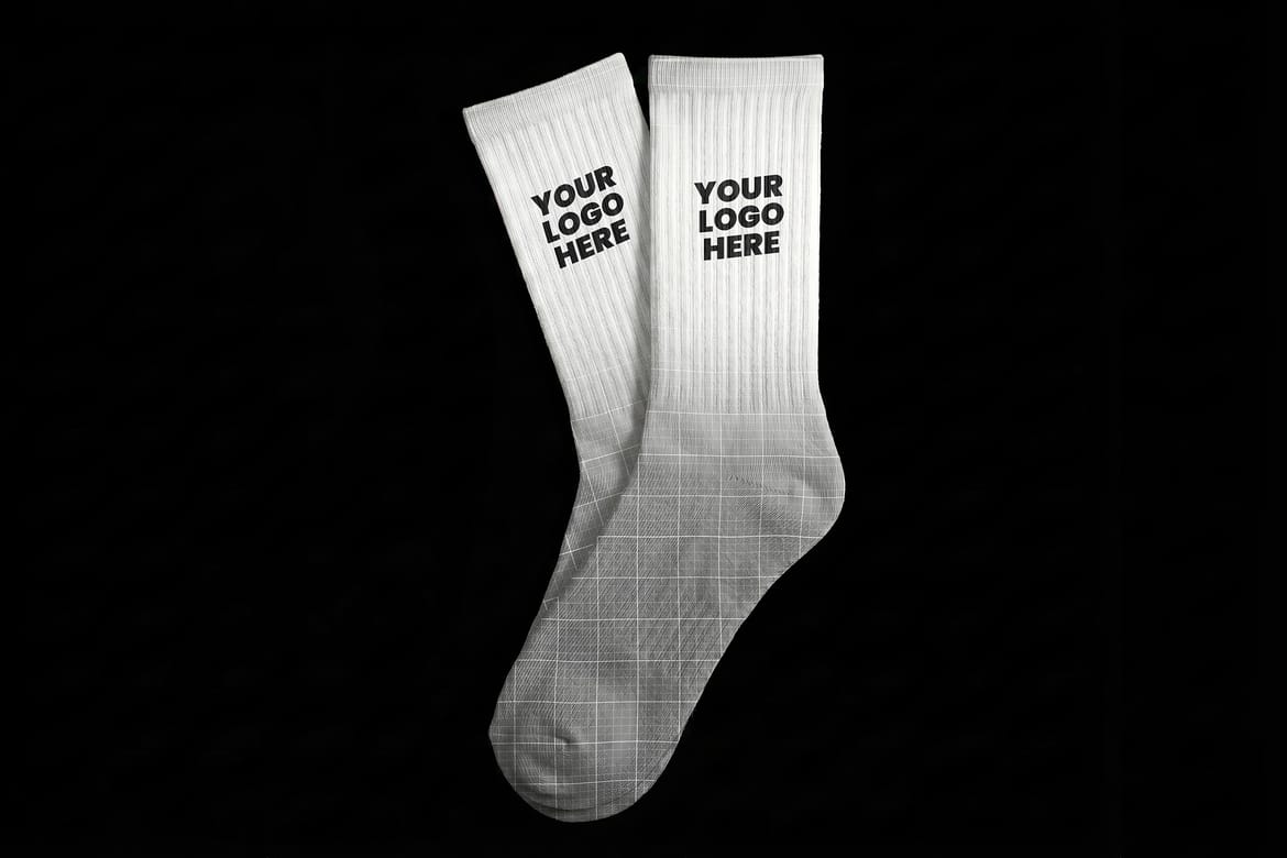 Footwear Socks Collection Mockups