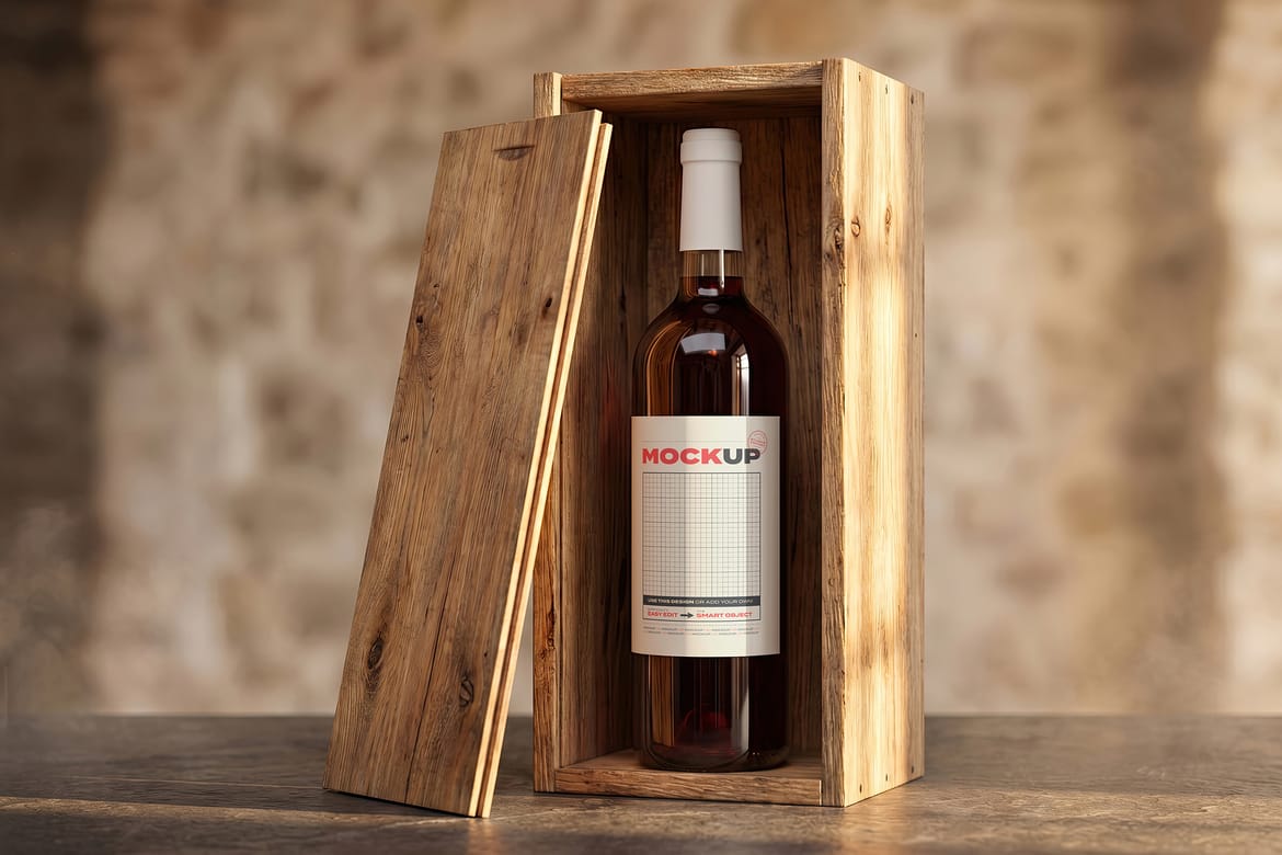 Elegant Wine Label Mockups Collection