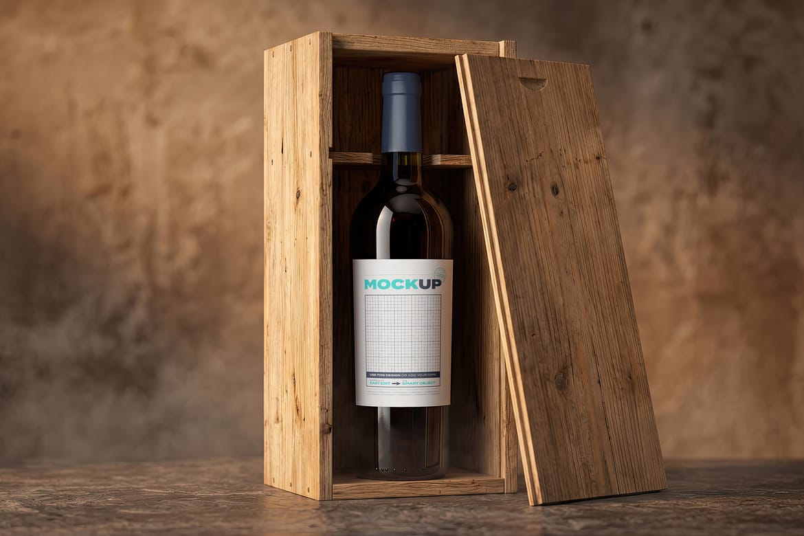 Elegant Wine Label Mockups Collection