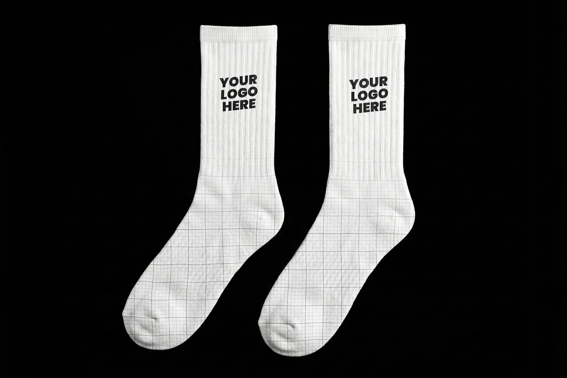 Footwear Socks Collection Mockups