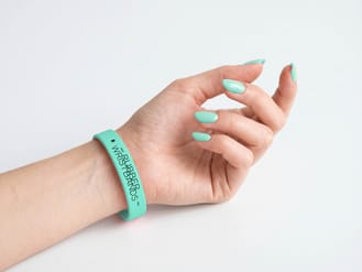 Festival Rubber Wristband Mockup