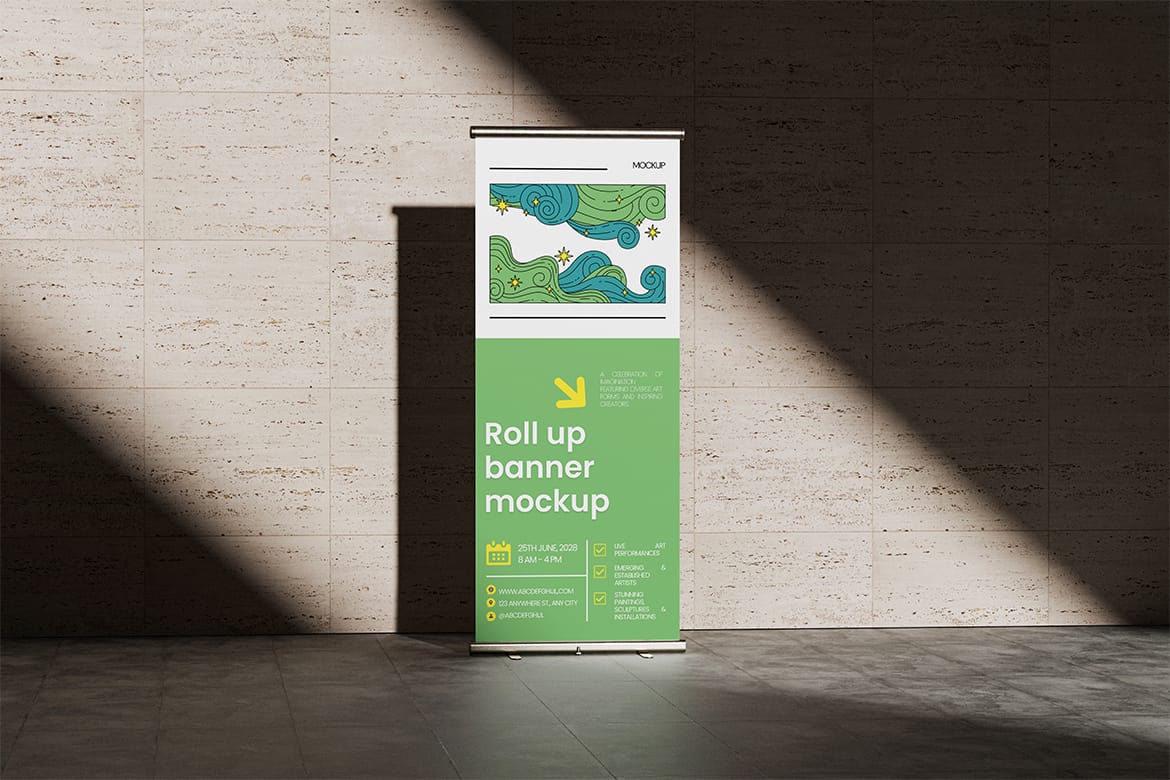 Roll Up Banner Mockup