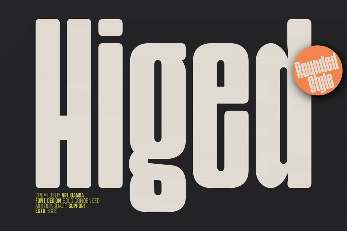 Higed - Condensed Display Font