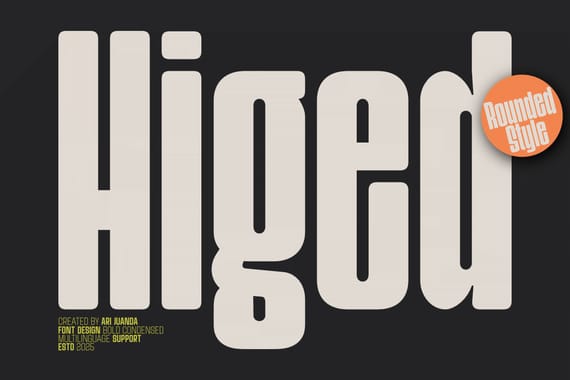 Higed - Condensed Display Font