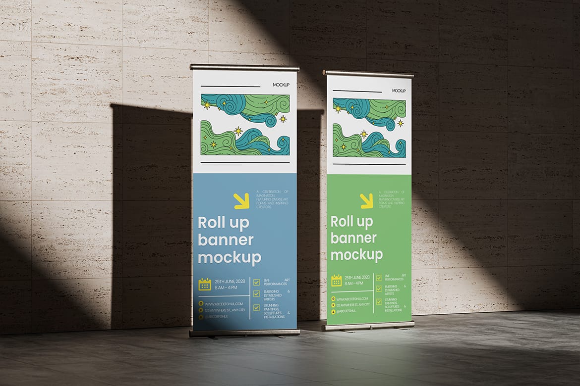 Roll Up Banner Mockup