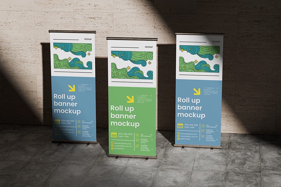 Roll Up Banner Mockup