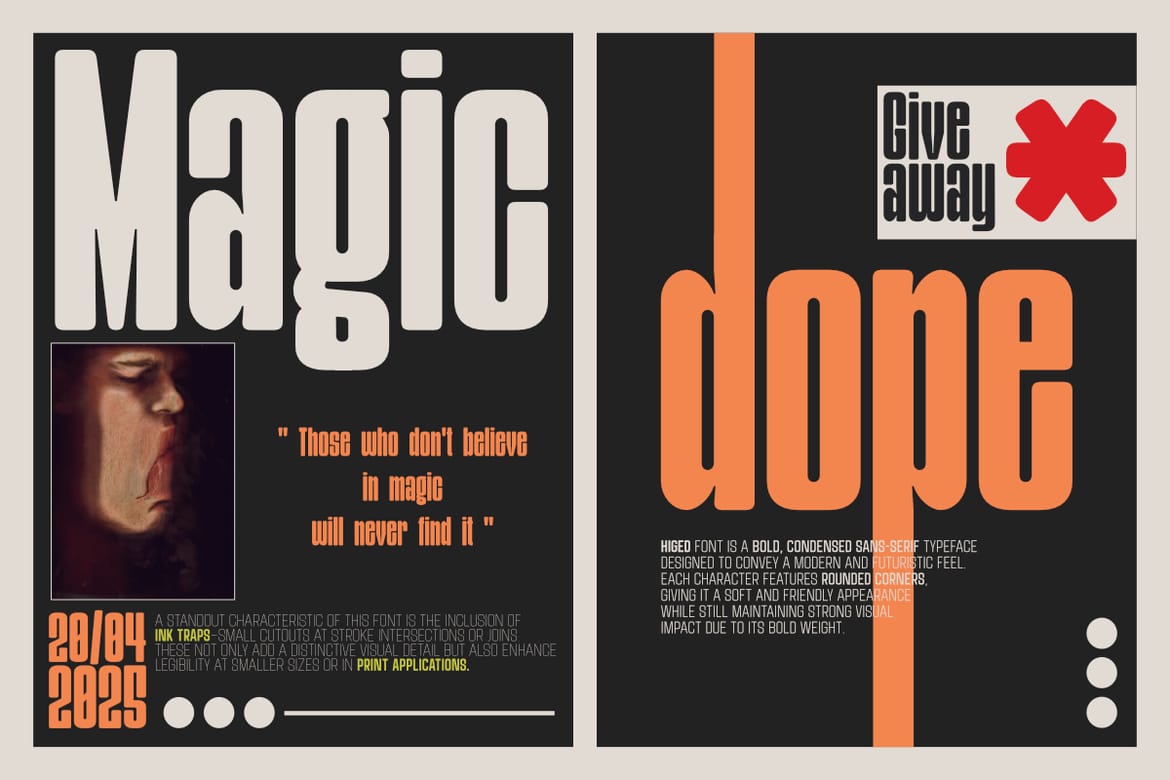 Higed - Condensed Display Font