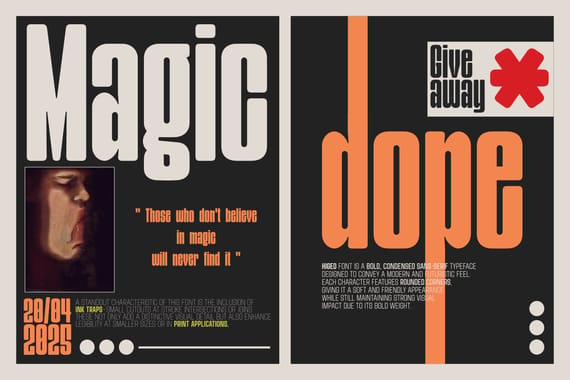 Higed - Condensed Display Font
