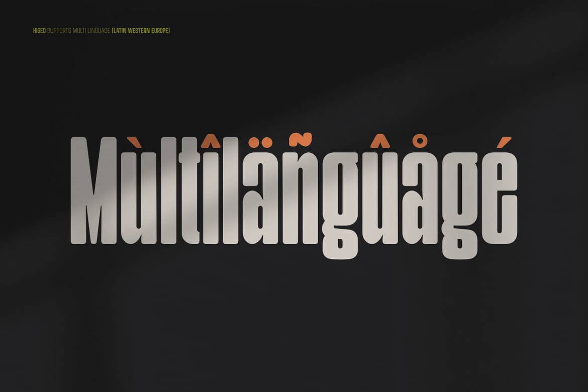 Higed - Condensed Display Font
