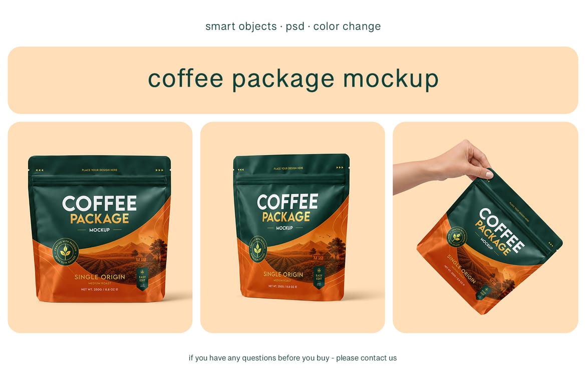 Coffee Package Mockup Set