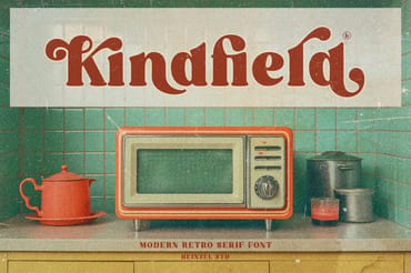 Kindfield Modern Retro Serif Font
